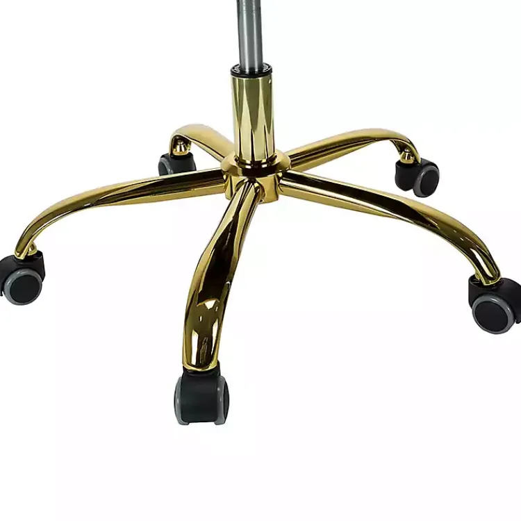 Office Furniture-Kirklands Home Brown and White Upholstered Cow Print Office Chair