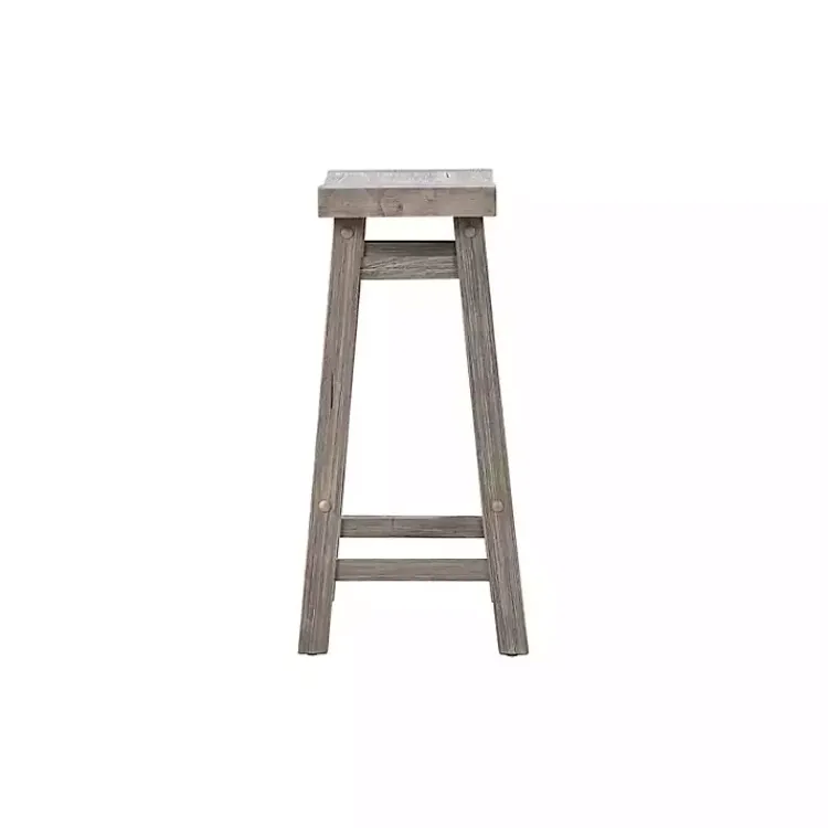 Bar Stools & Counter Height Stools-Kirklands Home Storm Sonoma Saddle Counter Stools, Set of 2 Gray
