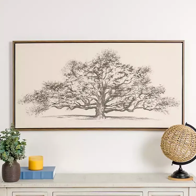 Canvas Art-Kirklands Home Wide Oak Tree Framed Art Print
