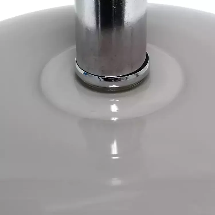 Table Lamps-Kirklands Home Glass Short Oval Table Lamp Brown