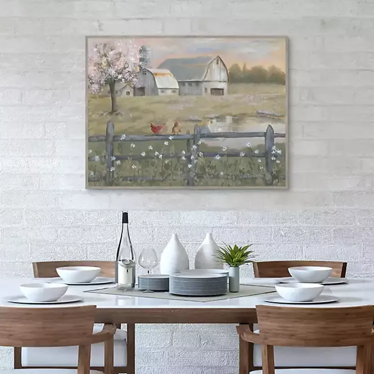 Canvas Art-Kirklands Home Spring Has Arrived Framed Canvas Art Print Green