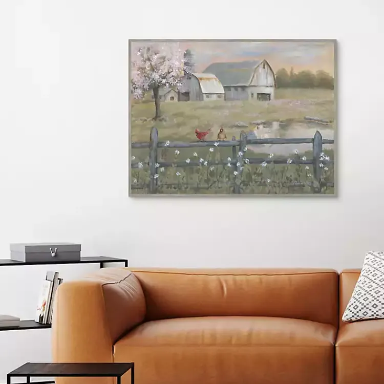 Canvas Art-Kirklands Home Spring Has Arrived Framed Canvas Art Print Green