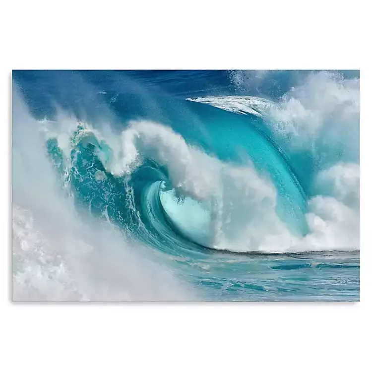 Canvas Art-Kirklands Home When the Ocean Turns into Canvas Art Print Blue