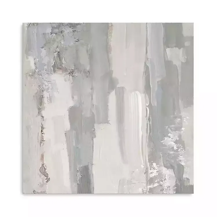 Canvas Art-Kirklands Home Abstract Meadow Large Canvas Art Print Gray