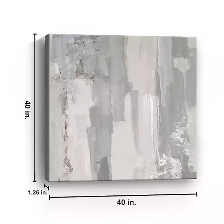 Canvas Art-Kirklands Home Abstract Meadow Large Canvas Art Print Gray