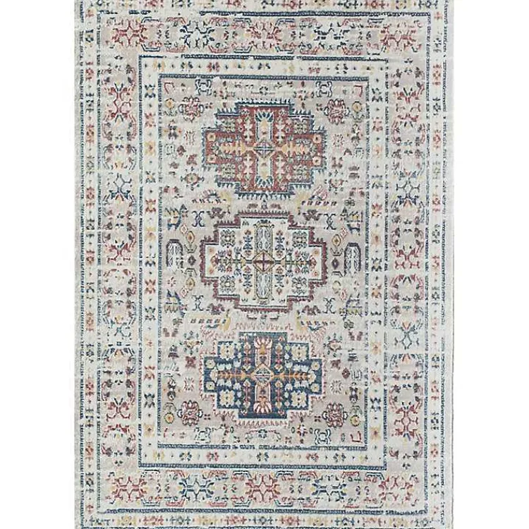 Area Rugs-Kirklands Home Gray Flaxen Sundara Gabriel Area Rug, 5x7