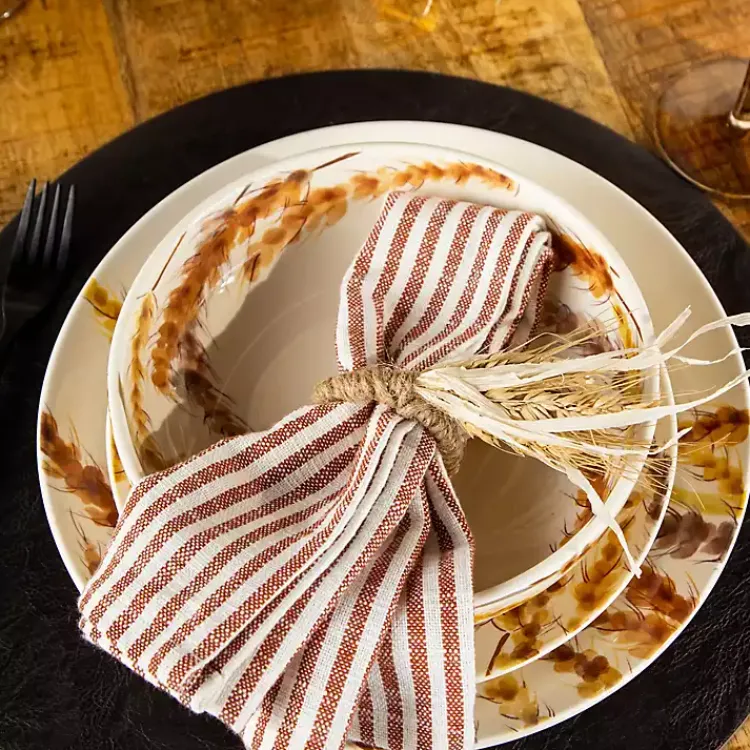 Table Linens-Kirklands Home Faux Leather Round Placemat Black