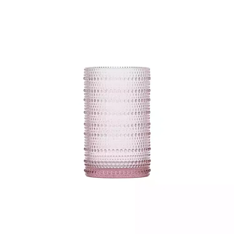 Glassware & Drinkware-Kirklands Home Fortessa Bead Tall Glasses, Set of 6 Pink