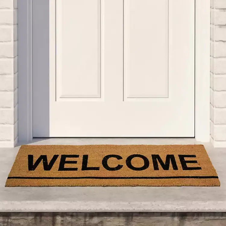Doormats-Kirklands Home Natural Coir Welcome Doormat