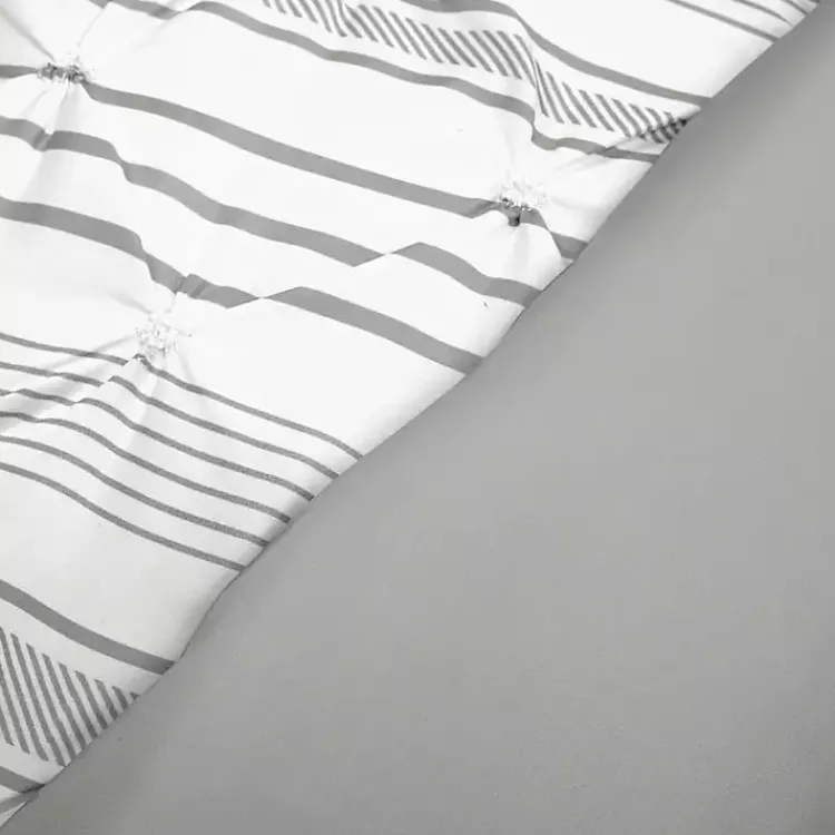 Comforters-Kirklands Home Gray Pintuck Stripe King 5-pc. Comforter Set