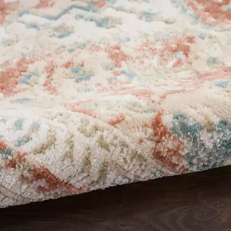 Area Rugs-Kirklands Home Irsia Rust Traditional Serged Runner, 2x8