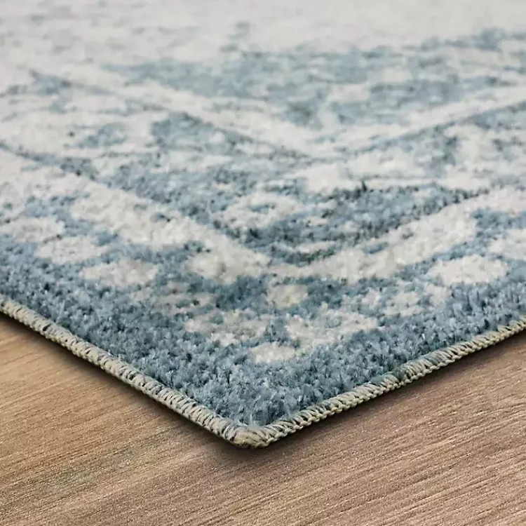 Area Rugs-Kirklands Home Blue and Cream Blackwell Area Rug, 6x9