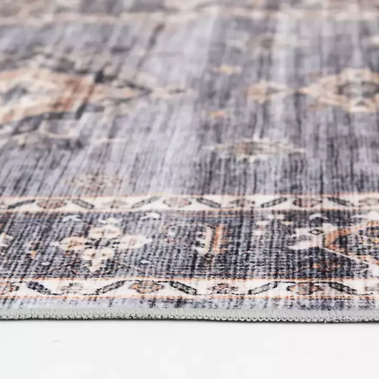 Area Rugs-Kirklands Home Raquel Washable Area Rug, 7x9 Gray