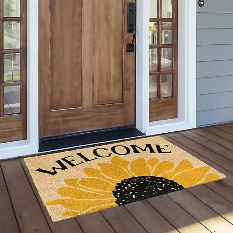 Doormats-Kirklands Home Welcome Sunflower Doormat