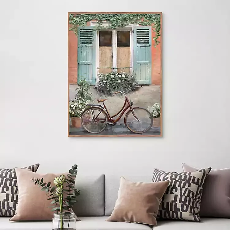 Framed Art-Kirklands Home Velo de Montpellier Framed Canvas Art Print
