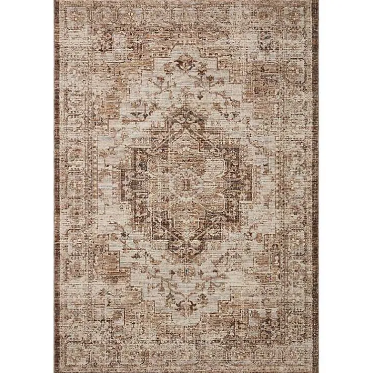Area Rugs-Kirklands Home Mocha and Cream Sorrento Area Rug, 7x10