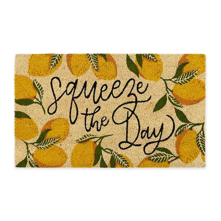 Doormats-Kirklands Home Squeeze the Day Coir Doormat