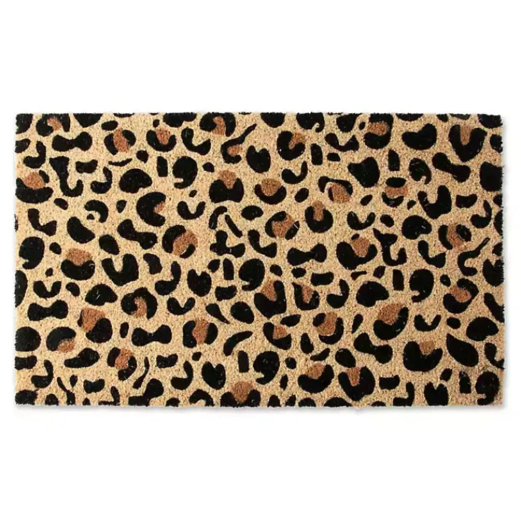 Doormats-Kirklands Home Leopard Print Coir Doormat
