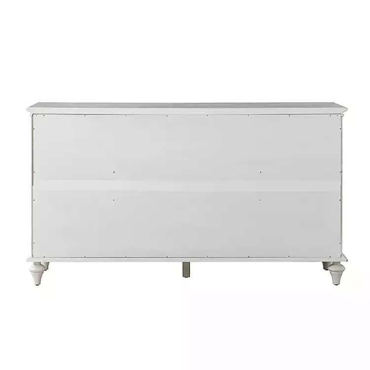 Cabinets & Sideboards-Kirklands Home Wood Glass Door Sideboard Cabinet White