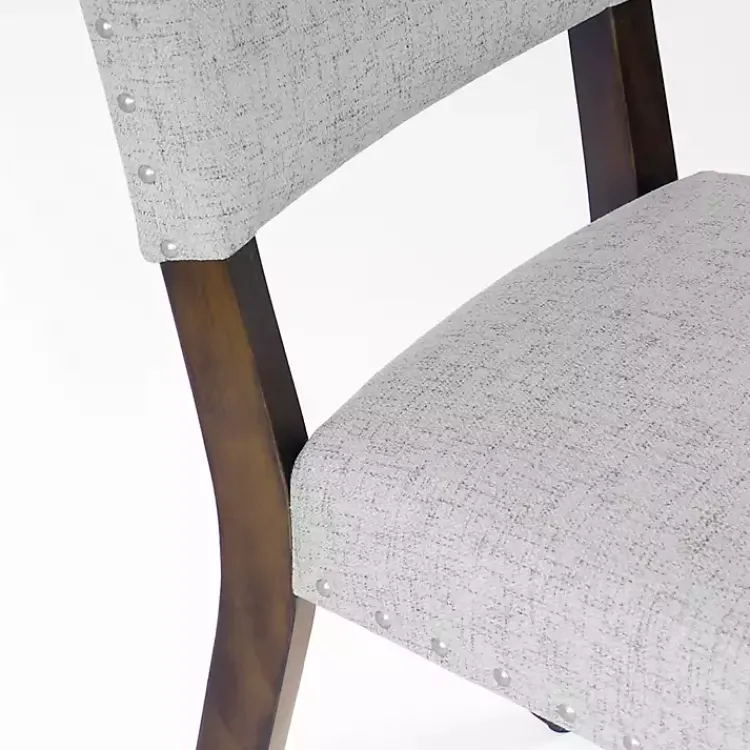 Dining Chairs-Kirklands Home Woven Upholstered Dining Chairs, Set of 2 Gray