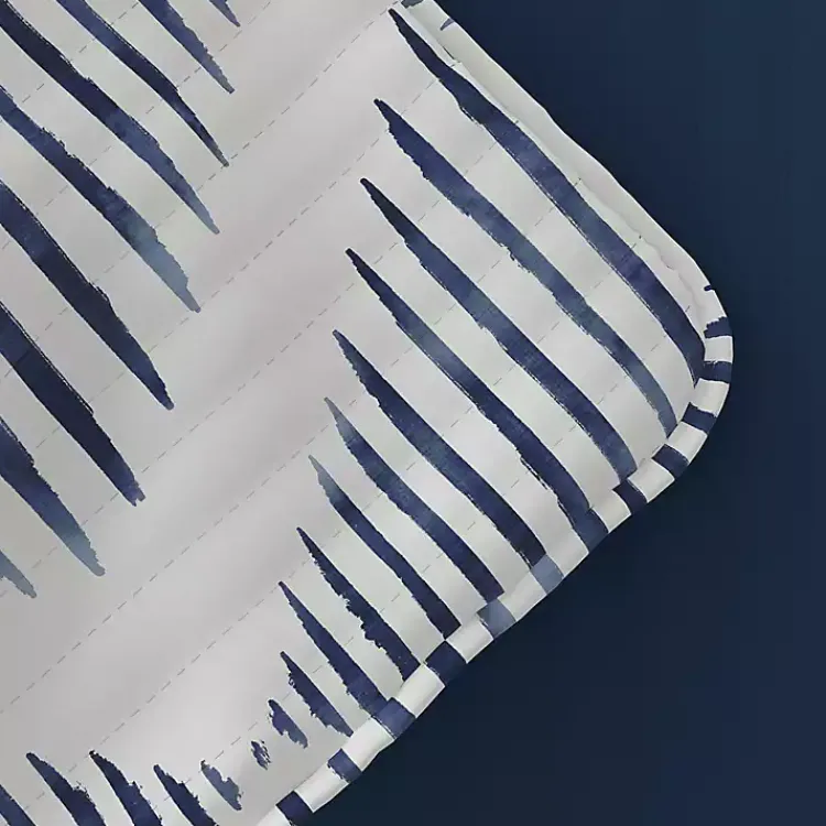 Quilts-Kirklands Home Navy Diamond Line Reversible 2-pc. Twin Quilt Set