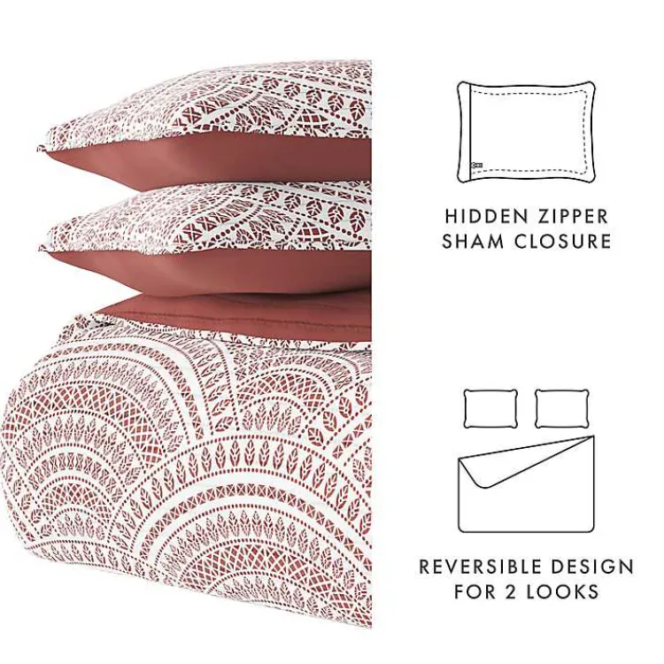 Quilts-Kirklands Home Terra Scalloped Reversible 3-pc. King Quilt Set