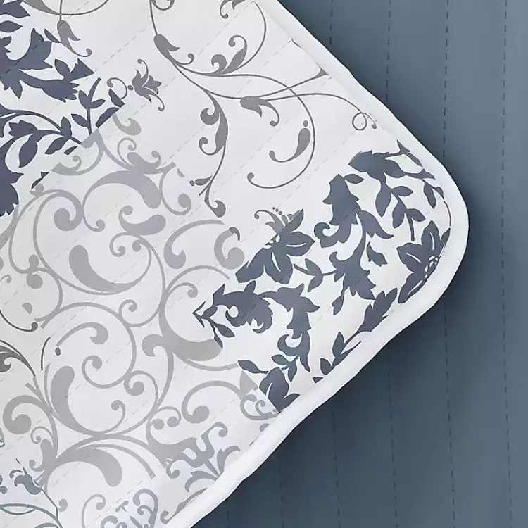 Quilts-Kirklands Home Blue Patchwork Reversible 3-pc. Queen Quilt Set