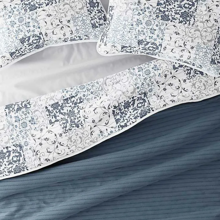 Quilts-Kirklands Home Blue Patchwork Reversible 3-pc. Queen Quilt Set