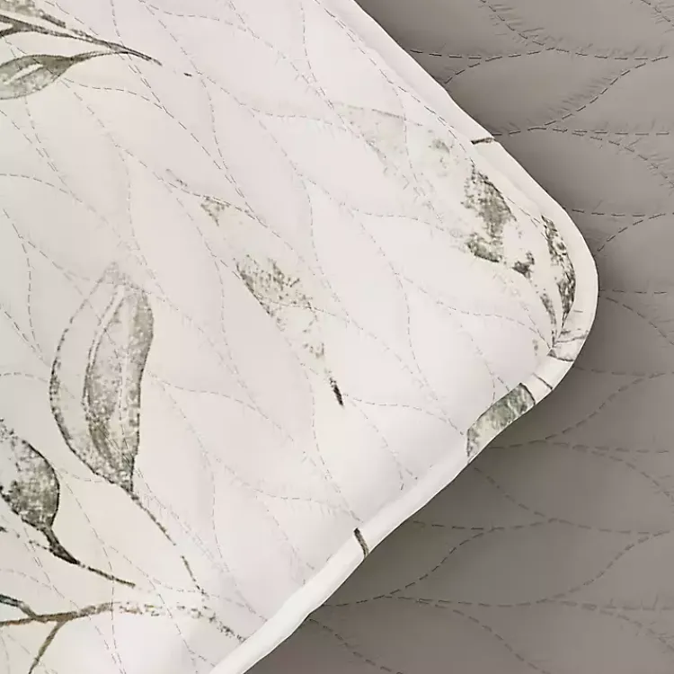 Quilts-Kirklands Home Watercolor Leaves Reversible 3-pc. King Quilt Set