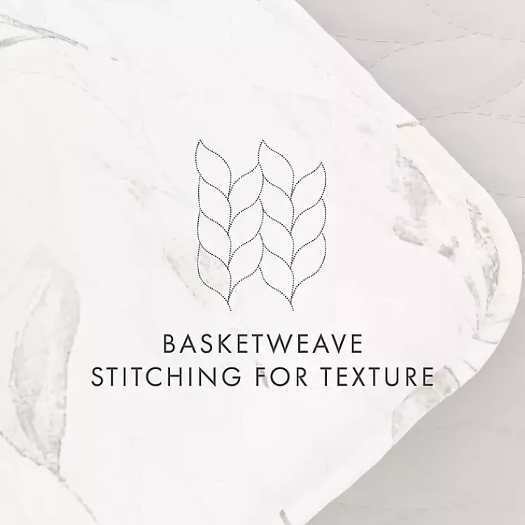 Quilts-Kirklands Home Watercolor Leaves Reversible 3-pc. King Quilt Set