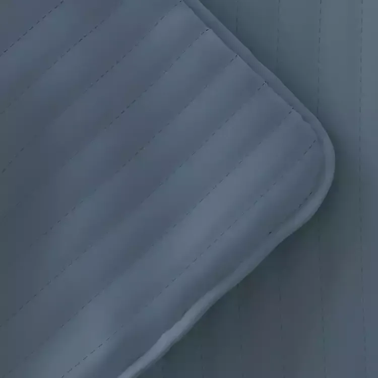 Quilts-Kirklands Home Stitched Stripes 3-pc. King Quilt Set Blue