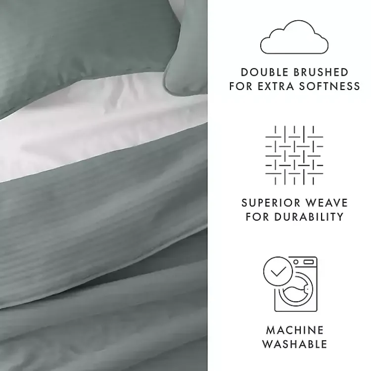 Quilts-Kirklands Home Stitched Stripes 2-pc. Twin Quilt Set Green