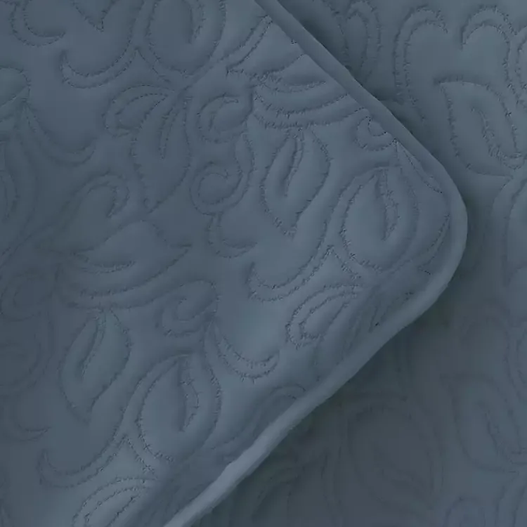 Quilts-Kirklands Home Floral Stitch 2-pc. Twin Quilt Set Blue