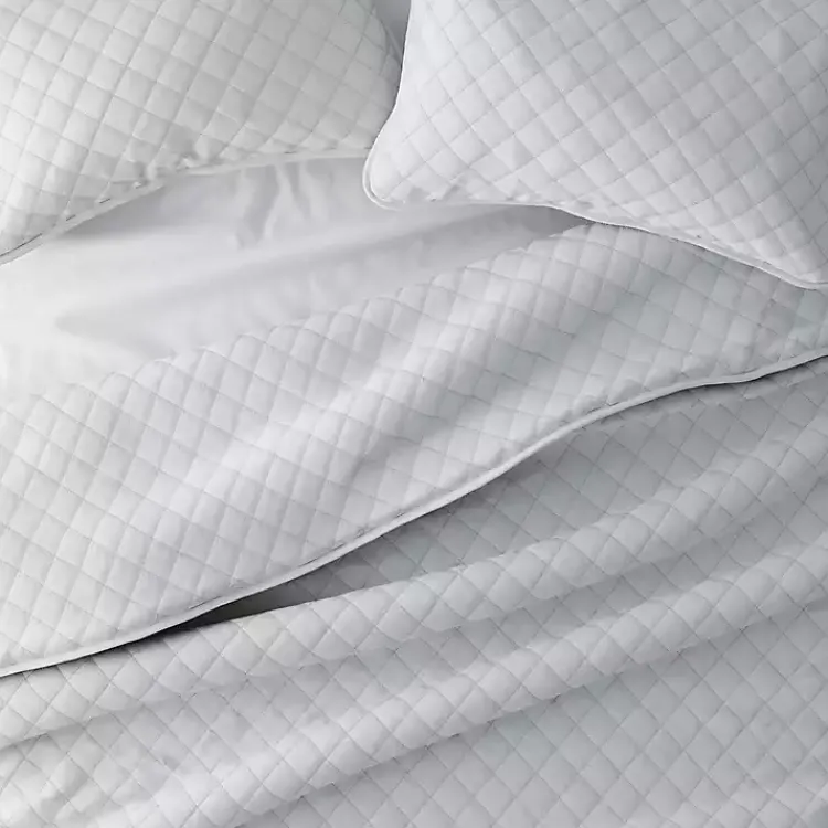 Quilts-Kirklands Home Stitched Diamond 3-pc. King Quilt Set Gray