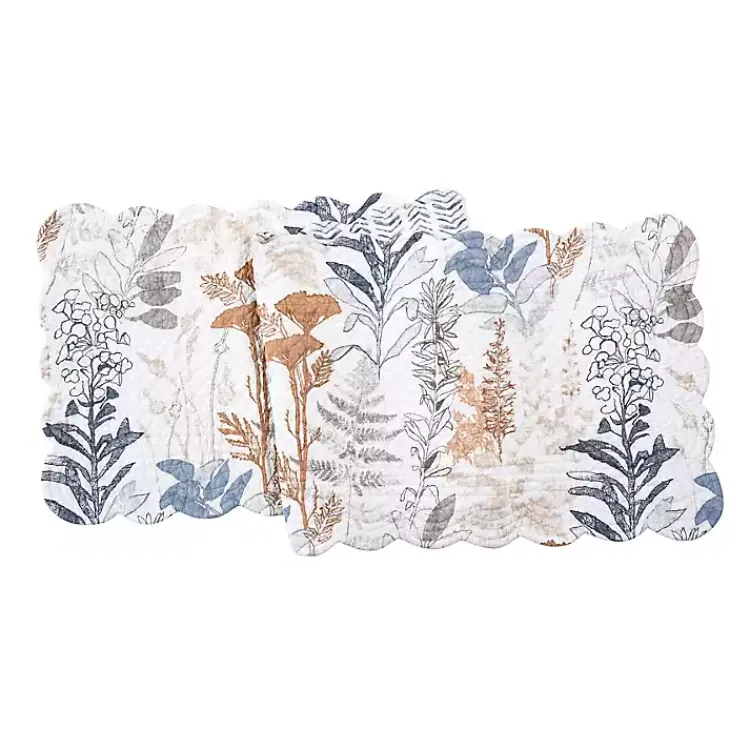Table Linens-Kirklands Home Lina Floral Scalloped Table Runner Multi