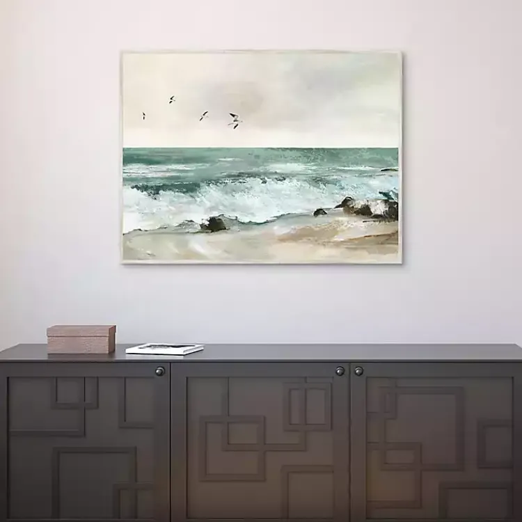 Canvas Art-Kirklands Home Graceful Sea Framed Canvas Art Print