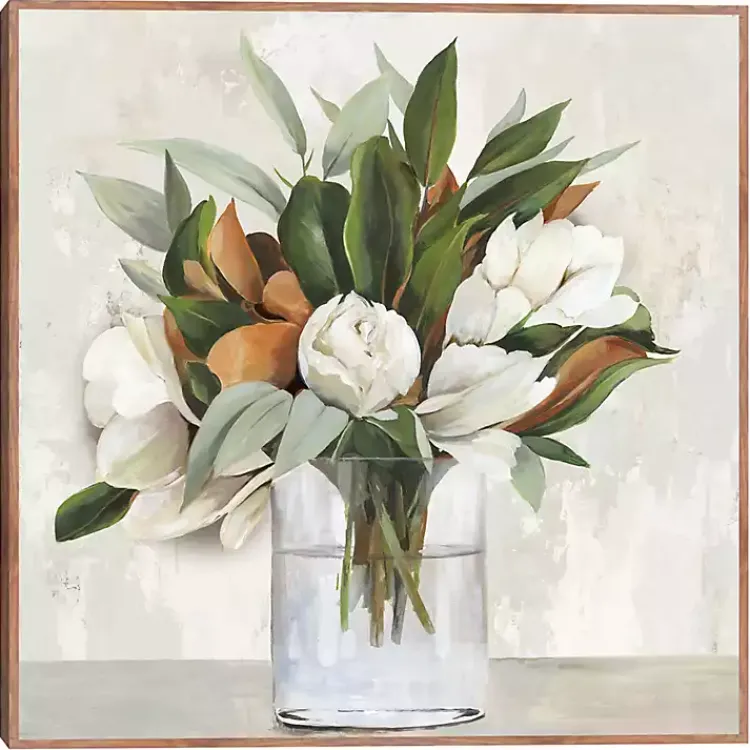 Canvas Art-Kirklands Home Magnolia Bouquet Framed Canvas Art Print