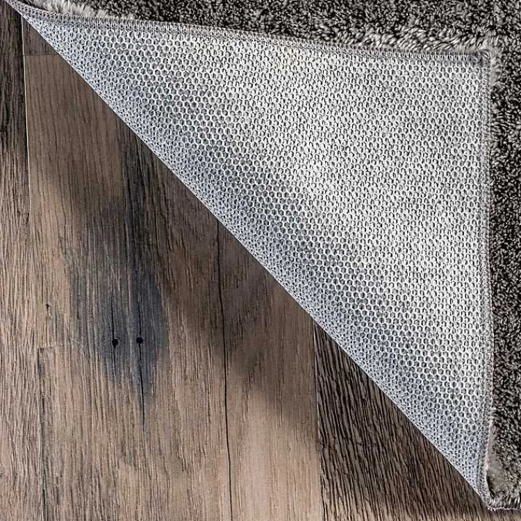 Area Rugs-Kirklands Home Shag Washable Area Rug, 6x9 Gray