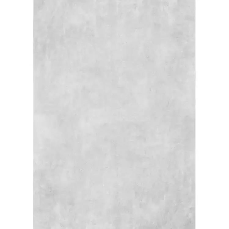 Area Rugs-Kirklands Home Whitlow Shag Washable Area Rug, 6x9 Silver