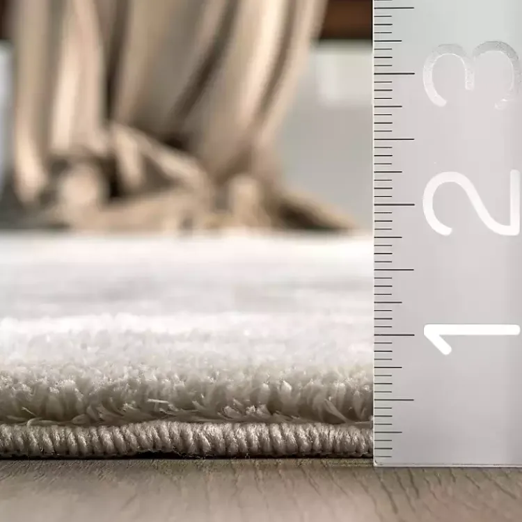 Area Rugs-Kirklands Home Whitlow Shag Washable Area Rug, 5x8 Gray