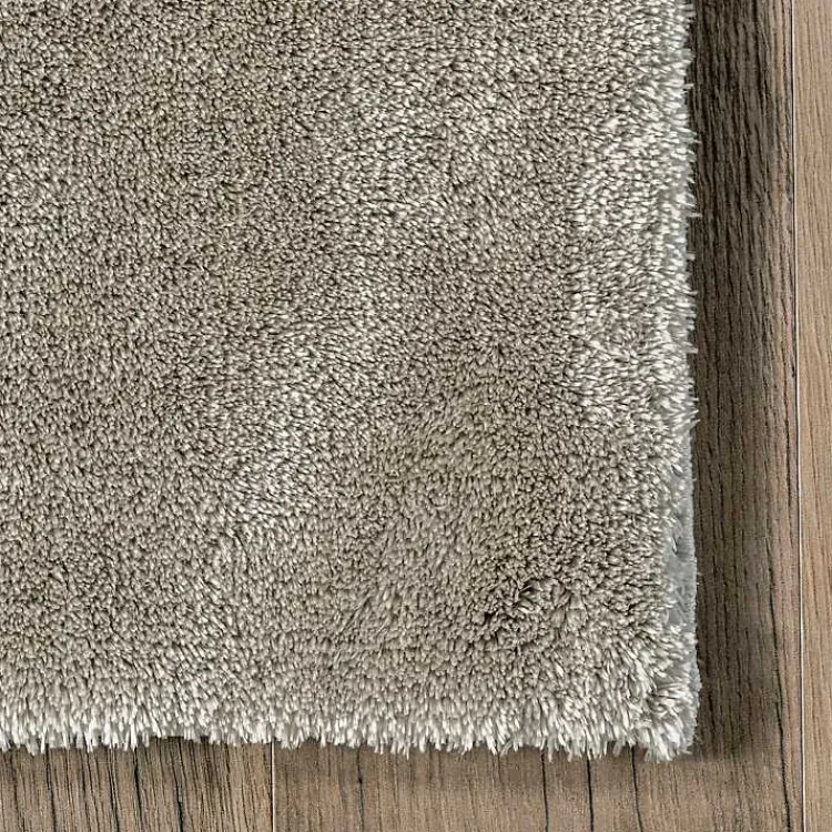 Area Rugs-Kirklands Home Whitlow Shag Washable Area Rug, 5x8 Gray
