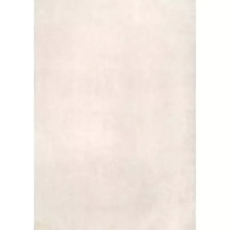Area Rugs-Kirklands Home Whitlow Shag Washable Area Rug, 6x9 Ivory