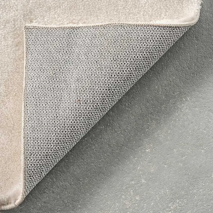 Area Rugs-Kirklands Home Whitlow Shag Washable Area Rug, 6x9 Ivory