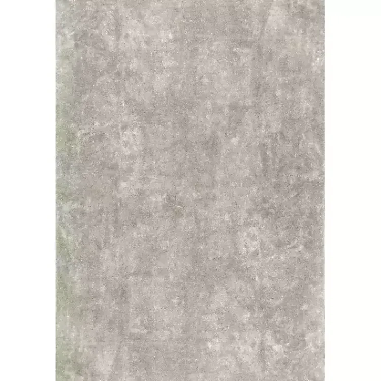 Area Rugs-Kirklands Home Whitlow Shag Washable Area Rug, 6x9 Gray