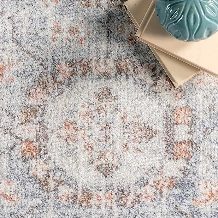 Area Rugs-Kirklands Home Etta Distressed Vintage Washable Area Rug, 5x8