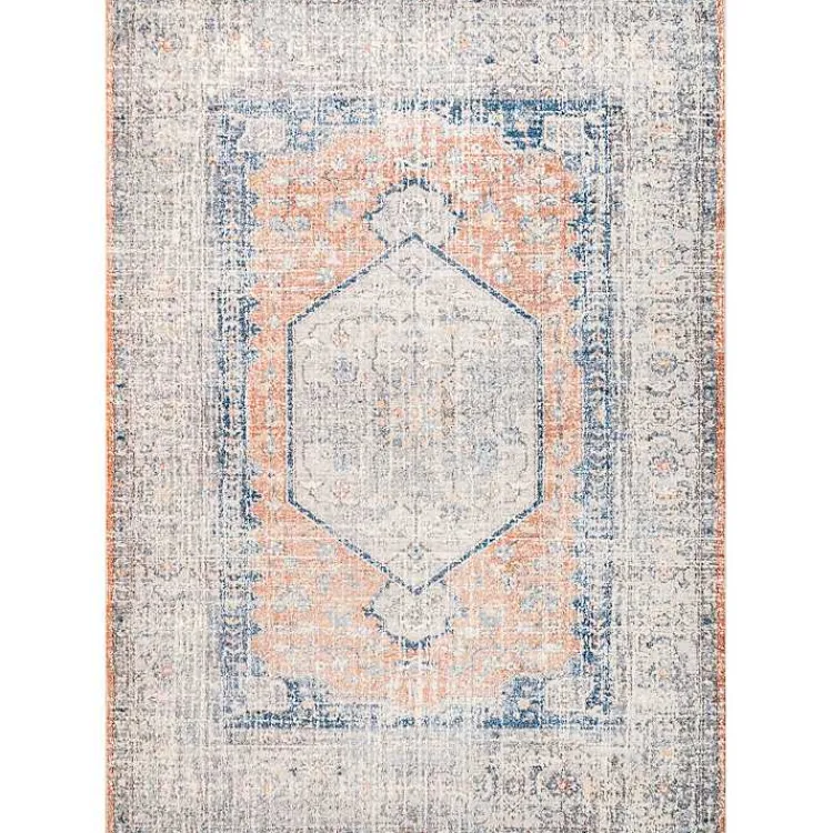 Area Rugs-Kirklands Home Bea Distressed Vintage Washable Area Rug, 5x8