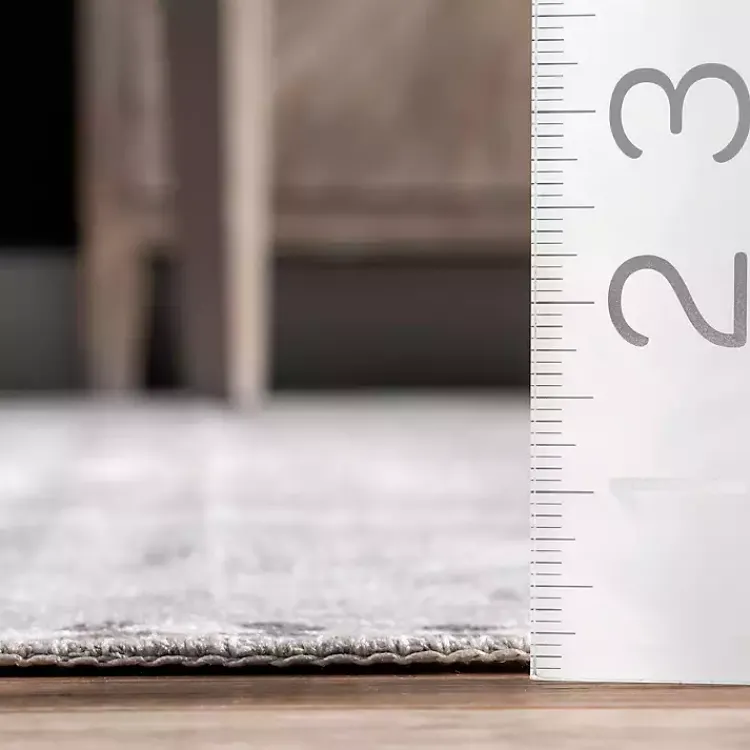 Area Rugs-Kirklands Home Lottie Vintage Washable Area Rug, 5x8 Gray