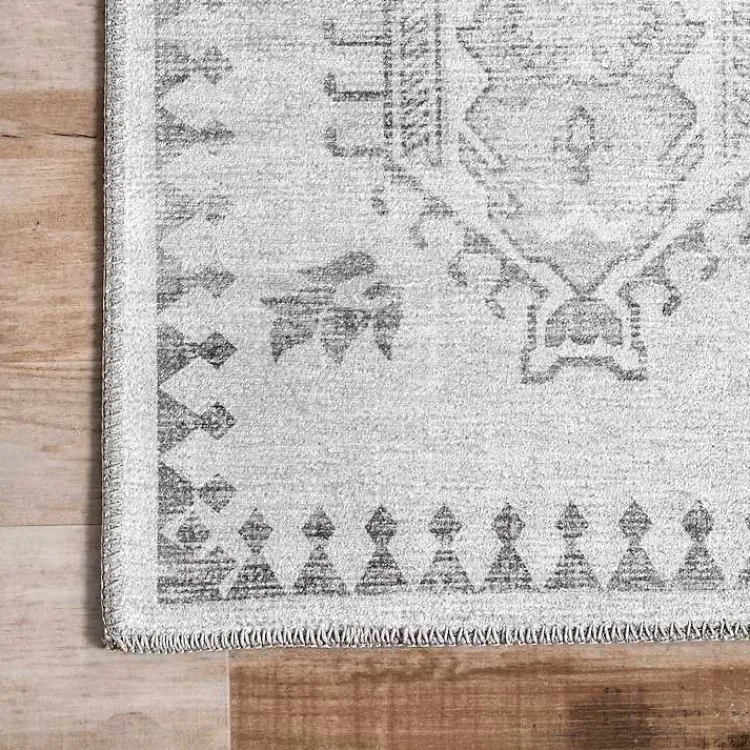 Area Rugs-Kirklands Home Lottie Vintage Washable Area Rug, 5x8 Gray