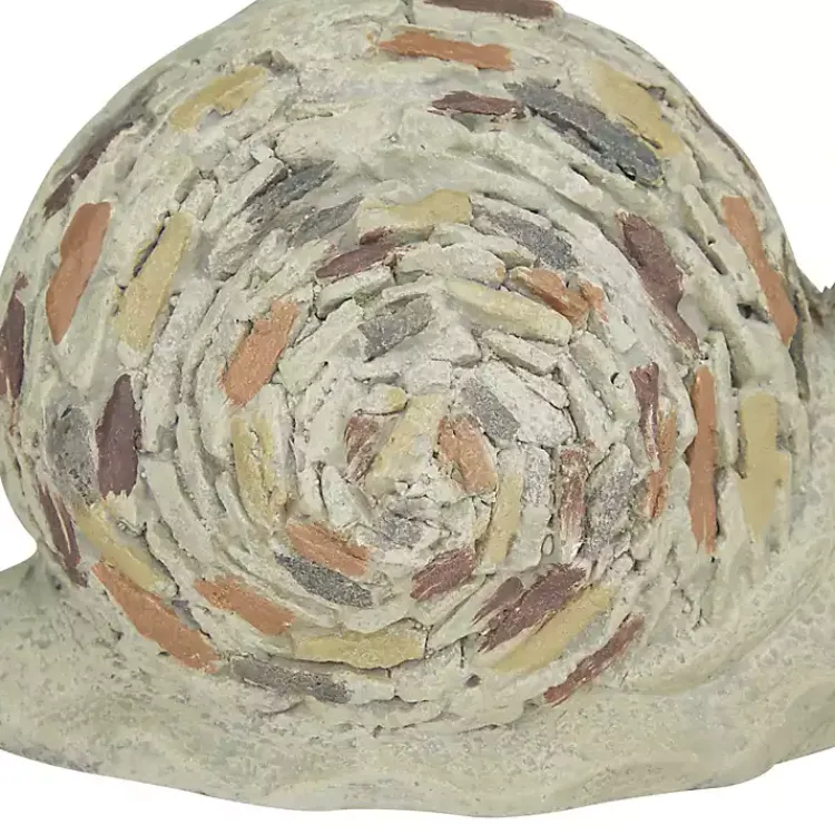 Garden Statues-Kirklands Home Textured Snail Statue Gray