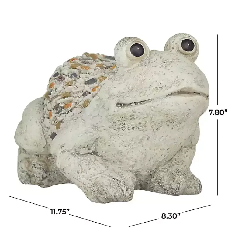 Garden Statues-Kirklands Home Textured Frog Statue Gray